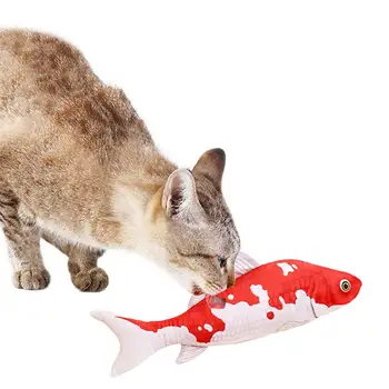 2 елемента Домашен Любимец Мек Плюш 3D Риба Форма на Котка Играчка Интерактивни Подаръци Риба коча билка Играчки, Пълнени с Моделиране на Риба, която е уникална Играчка За Домашни Любимци