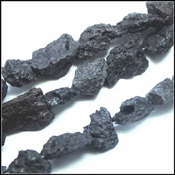 40 см Дължина черно лавовый камък нередовни кораби лава чипс 20-25 мм естествен скъпоценен камък аксесоари