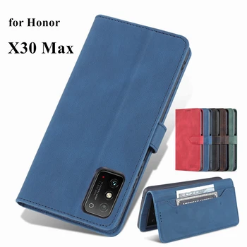 AZNS Honor X10 Max Кожен Калъф Качествено Оборудвана Калъф Huawei Honor X10 Max Чанти и калъфи за Телефони и слот за Карти в Чантата си защитна Кобур