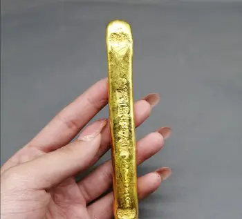 Антични колекция от Древни монети и монети Старинни позлатени мед златни кюлчета Чен Эрланга Златни кюлчета Юаньбао златни късове Лъки орна