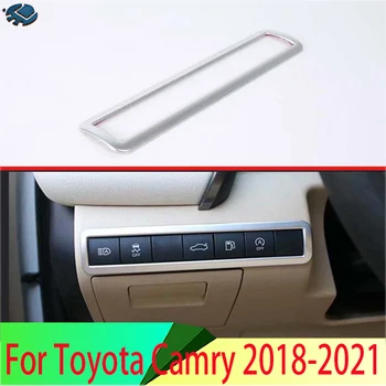 За Toyota Camry 2018 2019 2020 2021 Украса на Колата ABS Хромирани Бутона за Включване На Светлината контролен Панел Капак Завърши Рамка